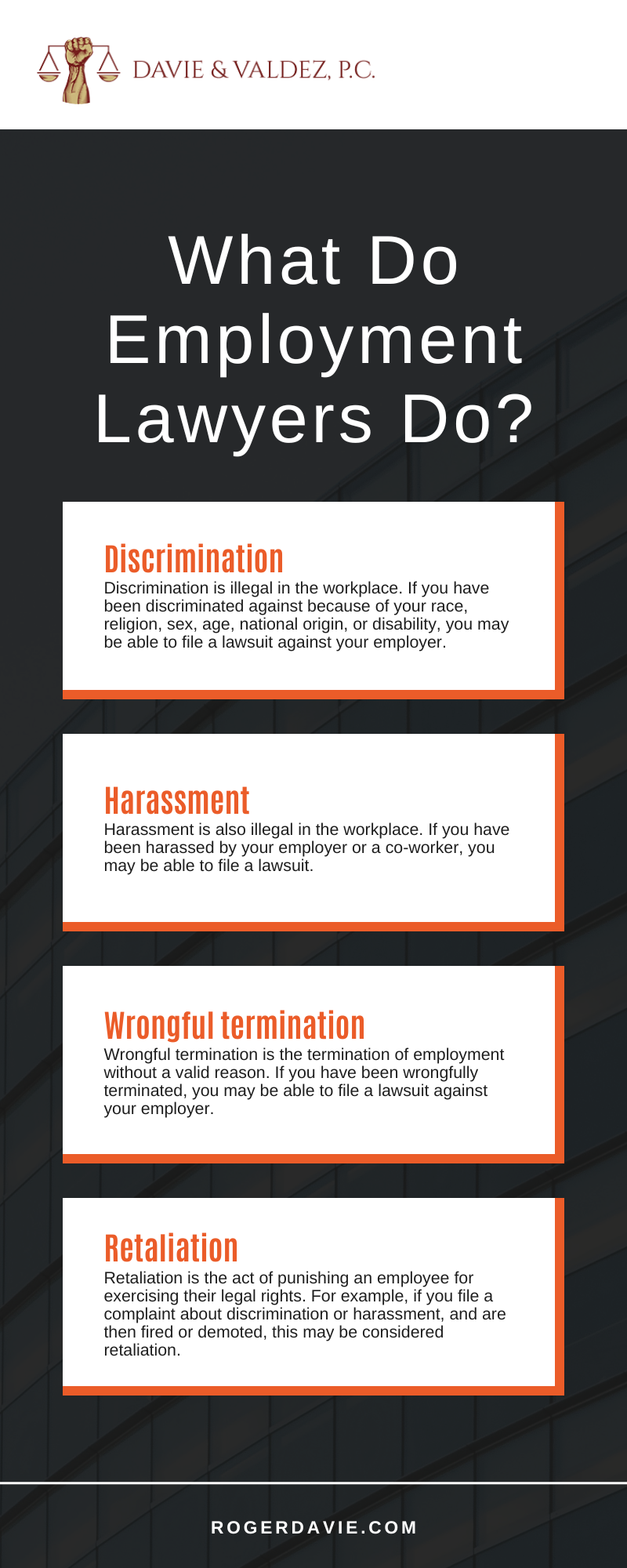 What Do Employment Lawyers Do Infographic